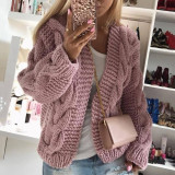 Autumn And Winter Sweaters Warm Knitting Cardigan Tops For Women