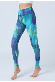 Women's Printed Yoga Leggings High Waist Butt Lift Sports Fitness Basic Pants Yoga Wear