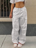Street Loose Cargo Pants Autumn Fashion Casual Low Waist Plus Size Slim Fit Trousers