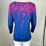 Autumn And Winter Long Sleeve Round Neck Loose Women's Printed Long Sleeve T-Shirt Top