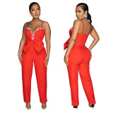 Diamond Chain Sexy Straps Style Slim Jumpsuit For Women Fashionable Women's Clothing