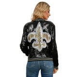 Women's Spring And Autumn Chic Short Sequined Jacket