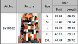 Autumn And Winter Women's Round Neck Printed Loose Long Sleeve Top