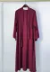 Women Round Neck Loose Solid Maxi Dress
