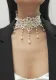 Vintage lace pearl bar necklace