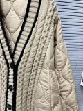 Women autumn and winter loose knitting cardigan sweater