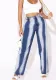 Retro Gradient Color Bell Bottom Denim Pants Women's Slim Fit Butt Lift Jeans