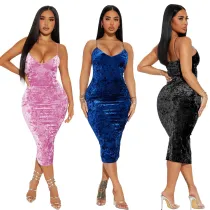 Women Sexy Strapless Dress