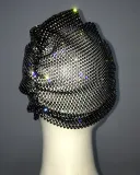 Women Autumn and Winter Rhinestone Party Dome Hat