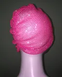 Women Autumn and Winter Rhinestone Party Dome Hat