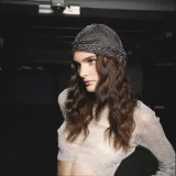 Women Autumn and Winter Rhinestone Party Dome Hat