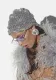 Women Autumn and Winter Rhinestone Party Dome Hat
