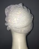 Women Autumn and Winter Rhinestone Party Dome Hat