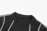 Summer Women's Sexy Mesh Printed Long Sleeve Jumpsuit