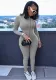 Autumn And Winter Women's Fashion Solid Color High Waist Tight Fitting Sports And Fitness Jumpsuit