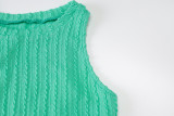 Women's Summer Fashion Casual Knitting Sleeveless Round Neck Dress For Women