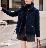 Women's Popular Autumn And Winter Short Fashion Winter Stand Collar Down Cotton-Padded Jacket