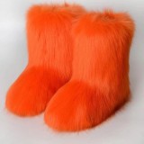 Women Furry winter warm snow boots