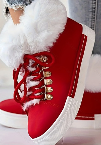 Women Winter Velvet Furry Snow Boots