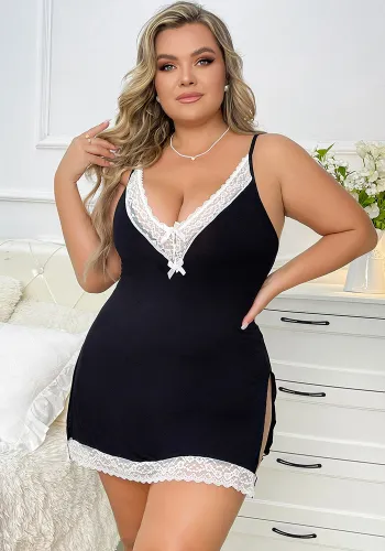 Plus Size Women Suspender Skirt Sexy Lingerie