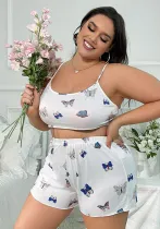 Plus Size Women See-Through Lace-Up Night dress Sexy Lingerie