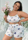 Plus Size Women See-Through Lace-Up Night dress Sexy Lingerie