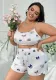 Plus Size Women See-Through Lace-Up Night dress Sexy Lingerie