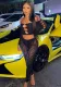Women Solid Strapless Long Sleeve Diamond Top and Sexy See-Through Pants Two-piece Set