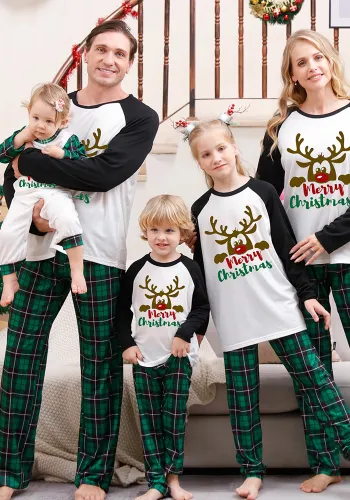 Christmas Family Wear Long Sleeve Printed Pajama Set