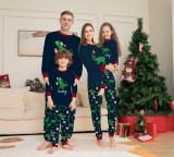 Dinosaur Letter Printed Christmas Parent-Child Pajamas Set Home Clothes