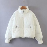 winter clothing women's loose Slim Fit Cotton padded coat short lazy style down jacket