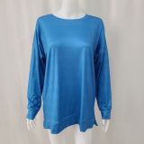 Women's Tops Loose Casual Round Neck Long Sleeve T-Shirt