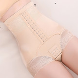 High Waist Tummy Control Shorts Buttoned Butt Lift Shaping Pants Seamless Slimming Fitted Panties