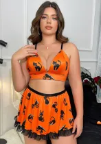 Women Garter Hollow See-Through Sexy Lingerie Set