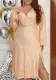 Autumn Chic Fashion Plus Size Slim Sequin Formal Party Dress
