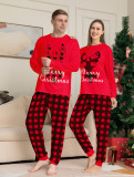 Christmas Parent-Child Wear Letter Printed Casual Home Wear Pajamas