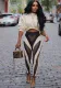Fashionable And Sexy Long Sleeve T-Shirt Pants Two Piece Set