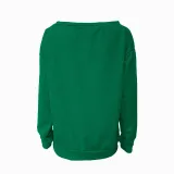 Love Letter Printed Long Sleeve T-Shirt Sexy Off-Shoulder Women's Top