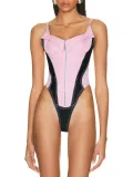 Sexy Autumn Suspender Square Neck Front Zipper Design Slim Fit Denim Women's Jumpsuit