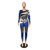 Casual Sexy Fashion Printed Women's Jumpsuit