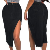 Women Bodycon Stretch Denim Skirt