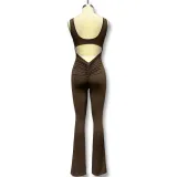 Women Casual Hollow Sports Jumpsuit