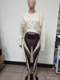 Fashionable And Sexy Long Sleeve T-Shirt Pants Two Piece Set