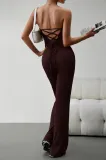 Women Sexy Strapless Jumpsuit
