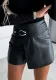 Women Casual PU-Leather Shorts