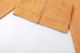 Women Long Sleeve Top and High Waist Pants Two-piece Set