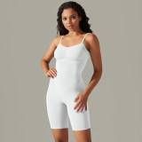 Women seamless knitting Solid Stretch Romper