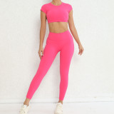 Women running fitness clothing yoga clothing sports two-piece set