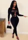Women Autumn and Winter Hollow Sexy Jumpsuit