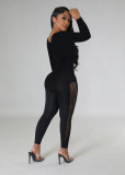 Women Autumn and Winter Hollow Sexy Jumpsuit